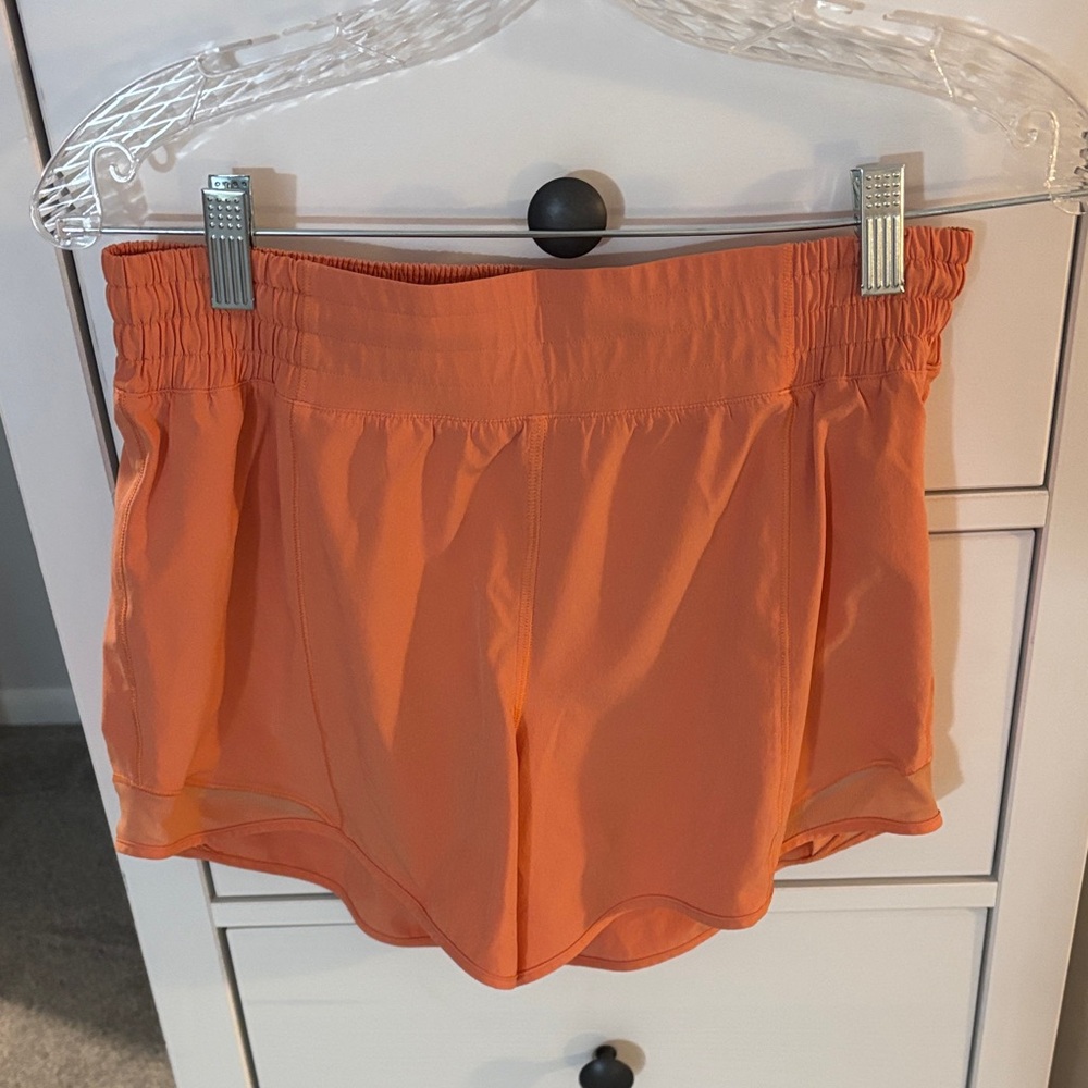 Lululemon Coral Hotty Hot Shorts size 8